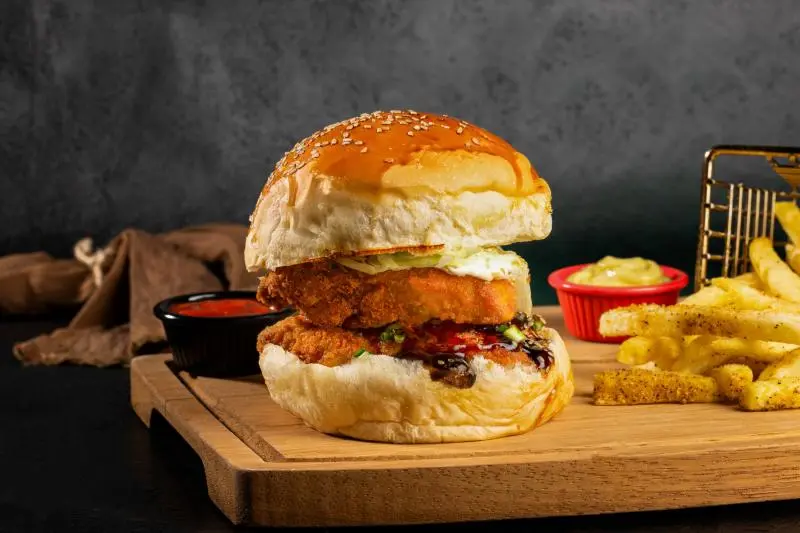 Japanese Superhot Chicken Burger