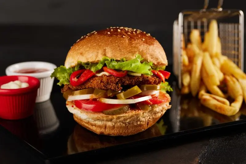 Chicken Spicy Burger Menü